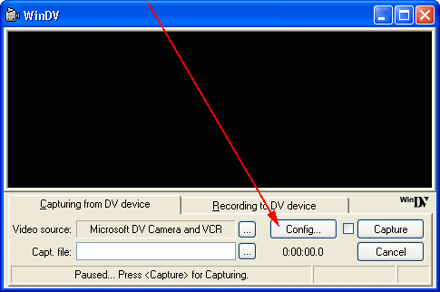 WinDV Capturing
