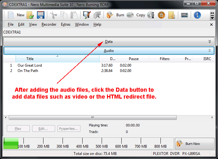 add file to enhanced CD