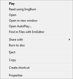 my computer context menu
