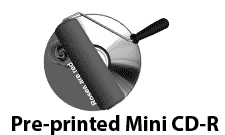 pre-printed blank mini cd-r