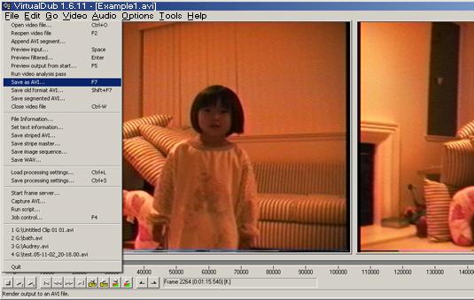 VirtualDub Saving File